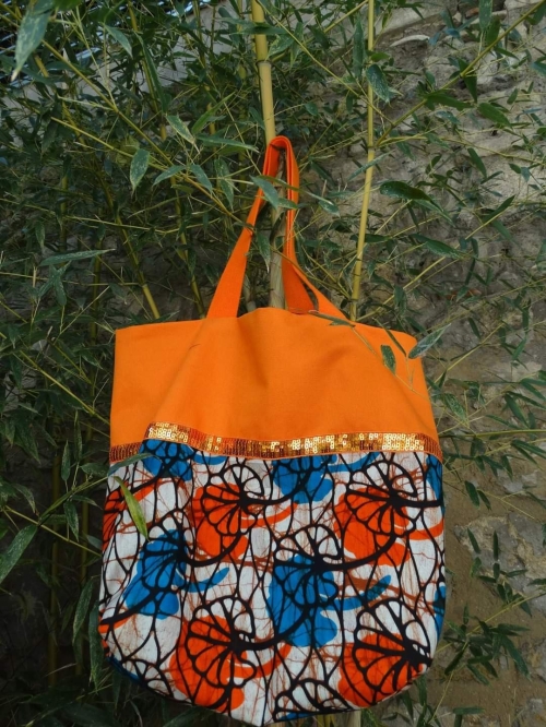 Tote bag Bénin orange